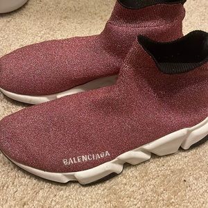 Sparkly Pink balenciaga runners